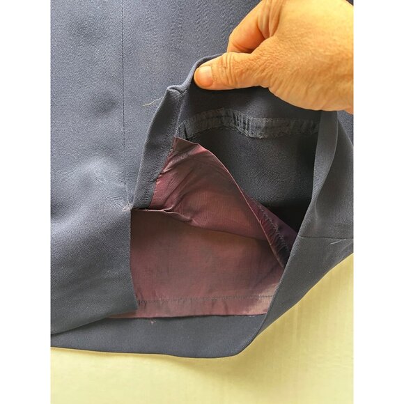 Vintage Chetta B Evening Navy Cocktail Dress Y2K Bergdorf Goodman Sz 10 USA Made - Picture 4 of 7